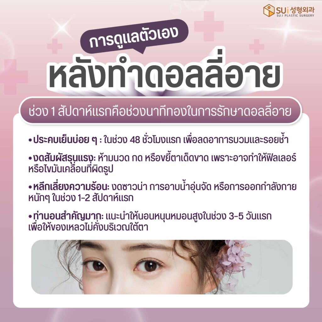 การดูแลตัวเองหลังทำดอลลี่อาย