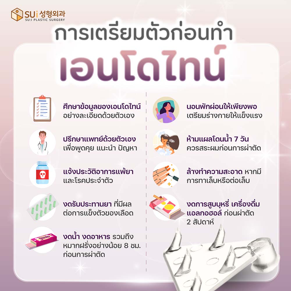 การเตรียมตัวก่อนทำ endotine