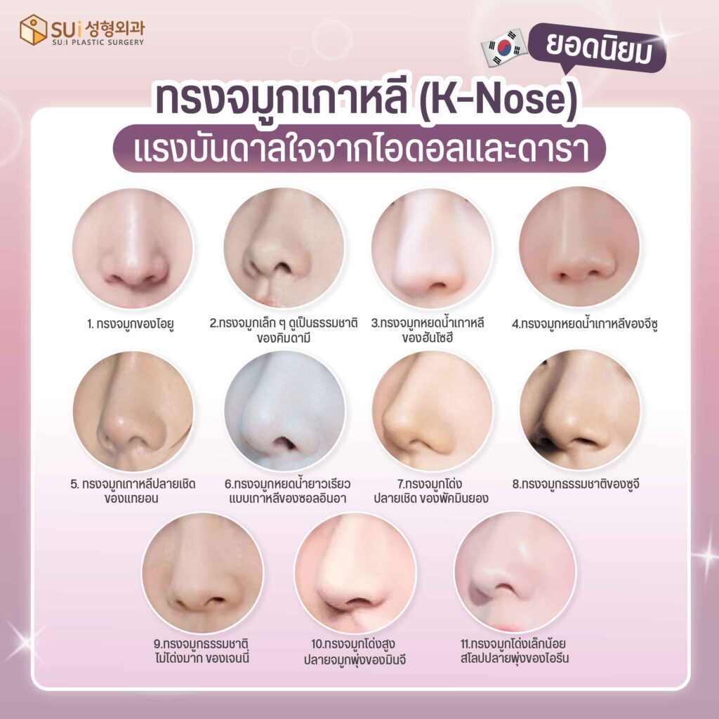 ทรงจมูกเกาหลี Knose