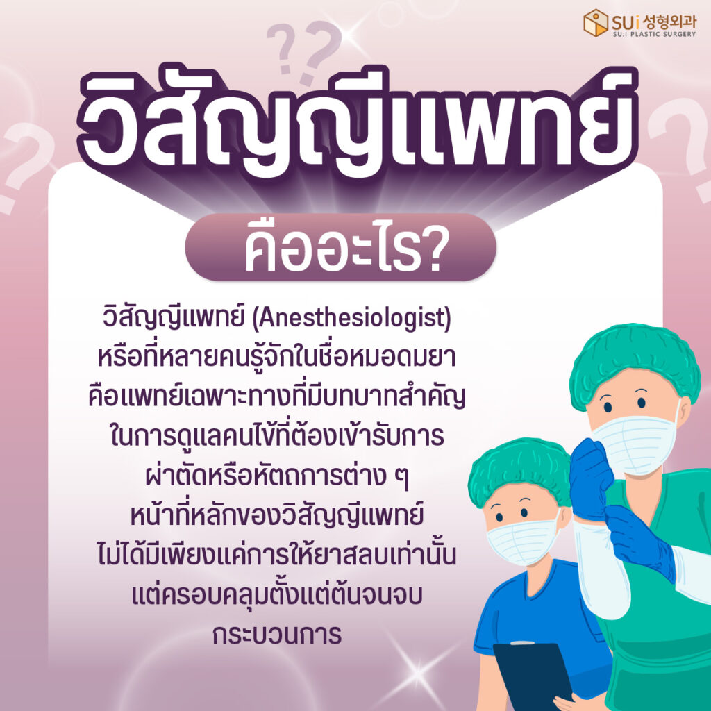 วิสัญญีแพทย์คือใคร