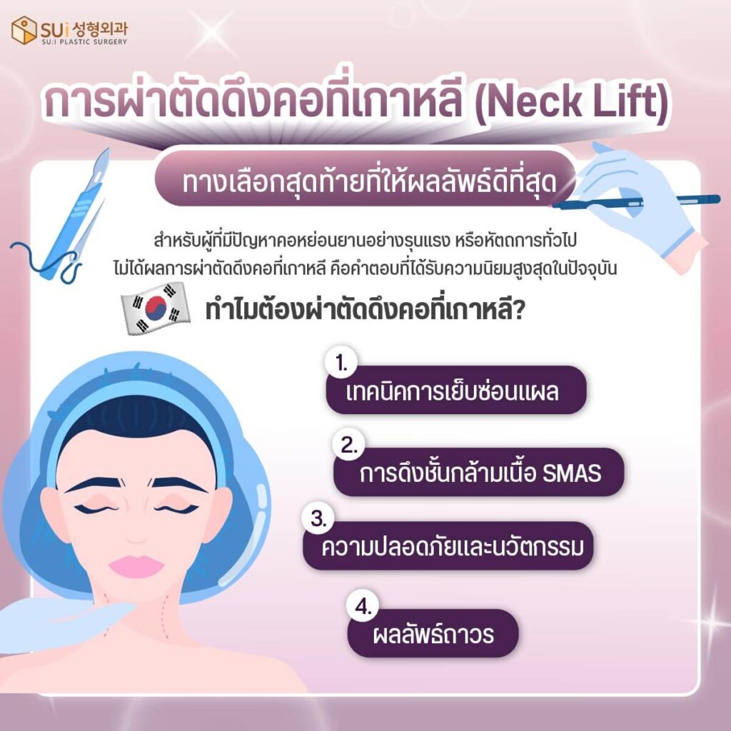 ผ่าตัดดึงคอ แก้ปัญหาคอเหี่ยว